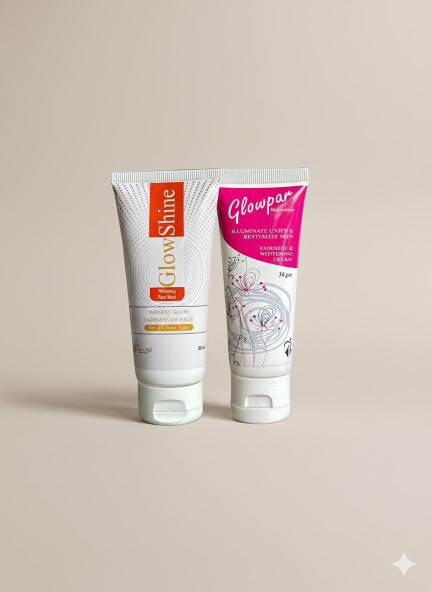 PACK OF Glowpar & Glowshine facewash