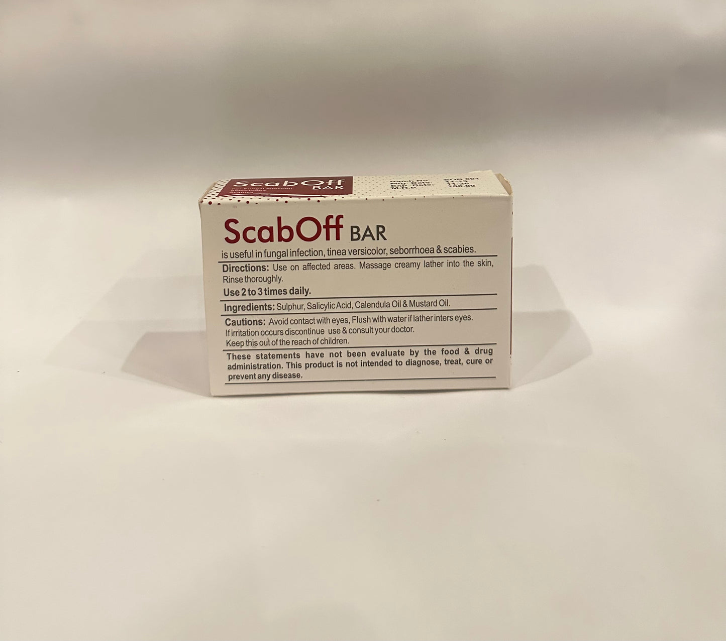 Scab Off soap Bar