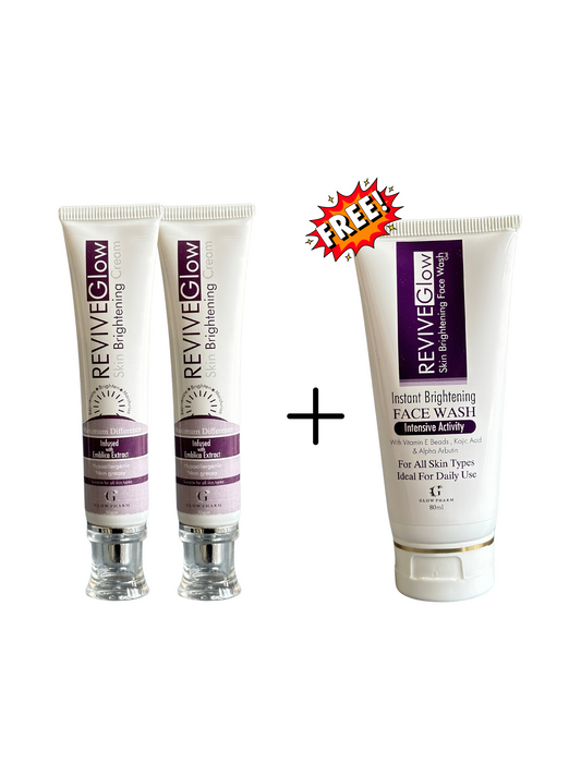 Pack of 2 ReviveGlow cream & Free facewash