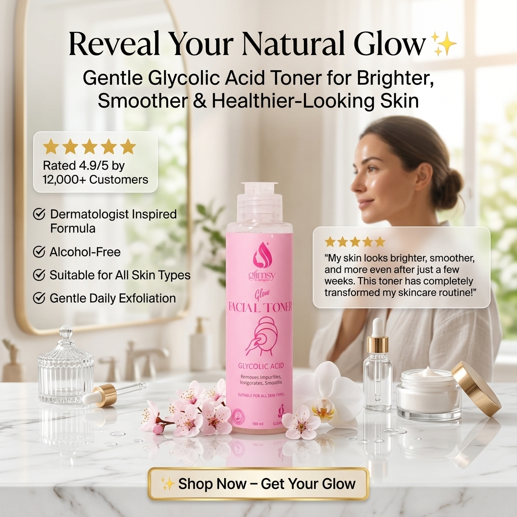 Glow facial toner ( 5% glycolic acid toner)