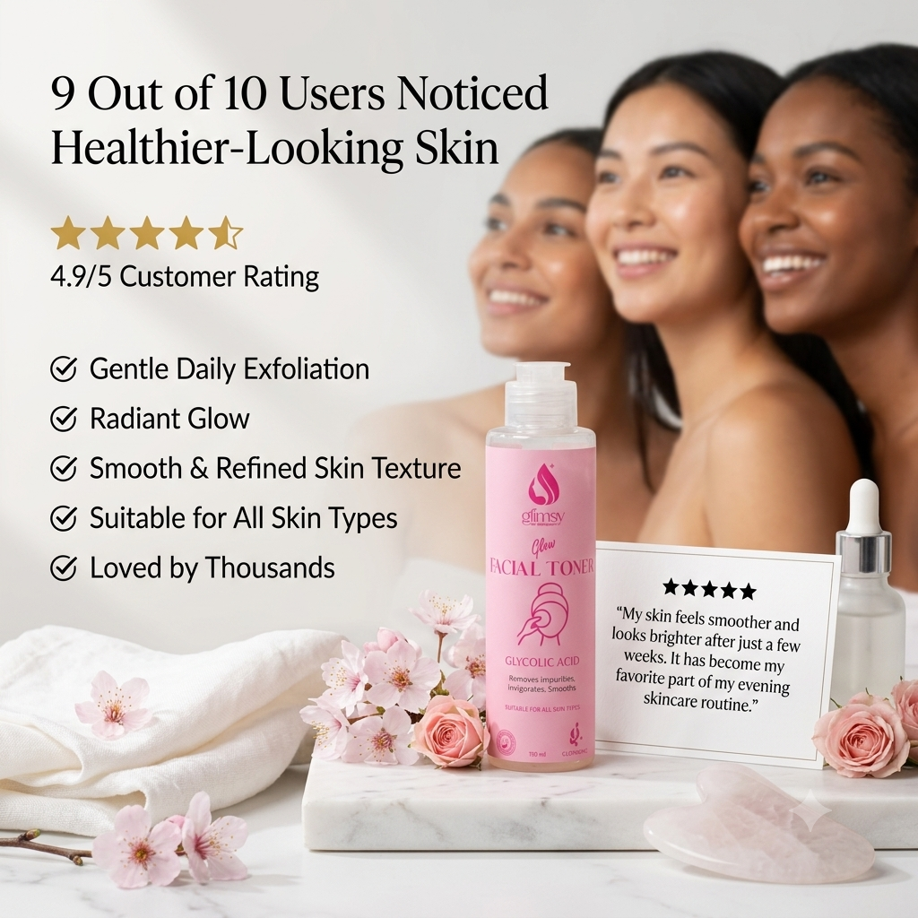 Glow facial toner ( 5% glycolic acid toner)
